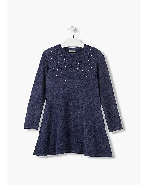 LOSAN VESTIDO DE PERLITAS Y TACHUELAS DE ESTRELLAS 924-7007