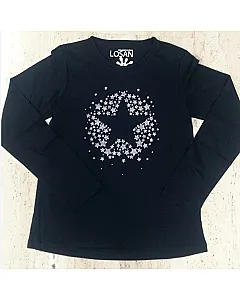 LOSAN CAMISETA COLOR MARINO MANGA LARGA CON ESTRELLAS 924-1632