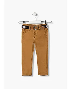 LOSAN PANTALON DE TEJIDO SARGA CON CINTURON 925-9790