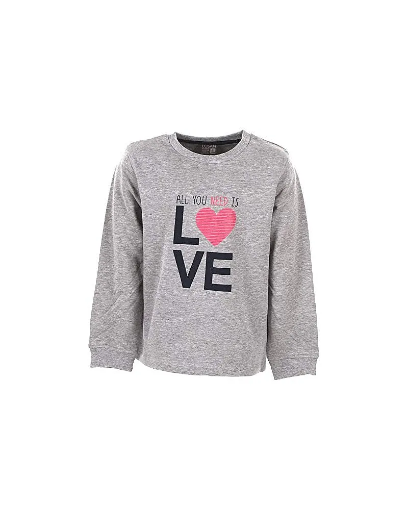 LOSAN SUDADERA CON TEXTO ESTAMPADO 926-6651 GRIS