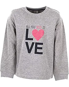 LOSAN SUDADERA CON TEXTO ESTAMPADO 926-6651 GRIS