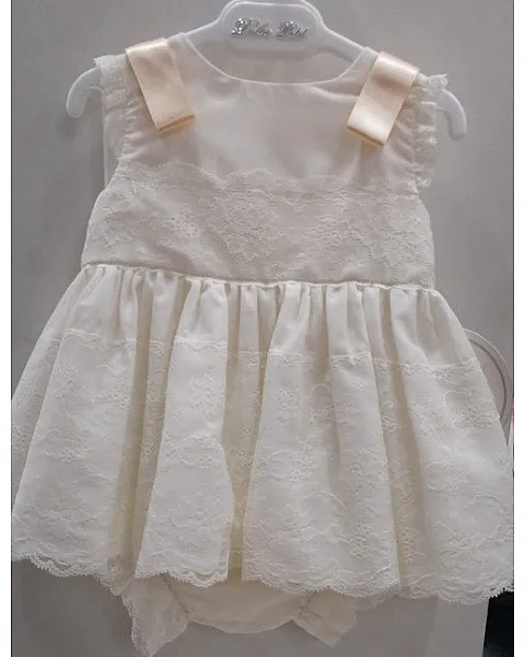 DOLCE PETIT VESTIDO BRAGA Y CAPOTA 2009-vbg beig