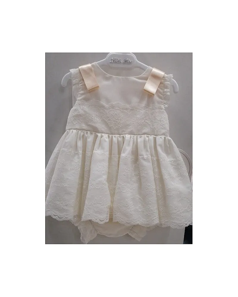 DOLCE PETIT VESTIDO BRAGA Y CAPOTA 2009-vbg beig