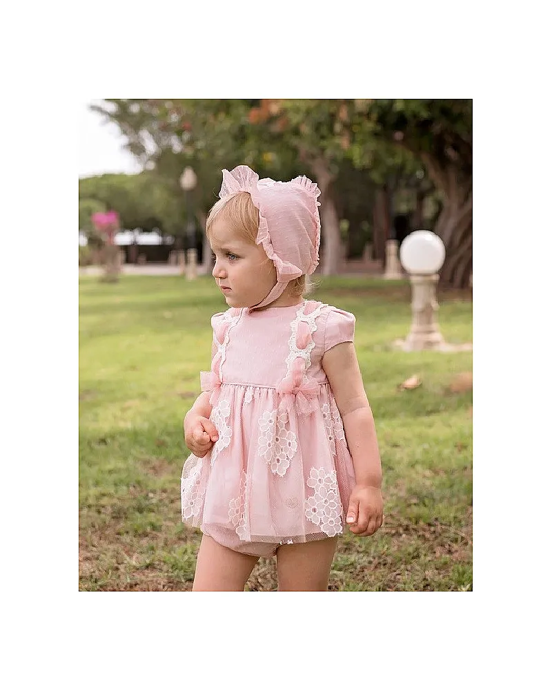 DOLCE PETIT VESTIDO BRAGA Y CAPOTA 2113-VBG