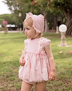 DOLCE PETIT VESTIDO BRAGA Y CAPOTA 2113-VBG