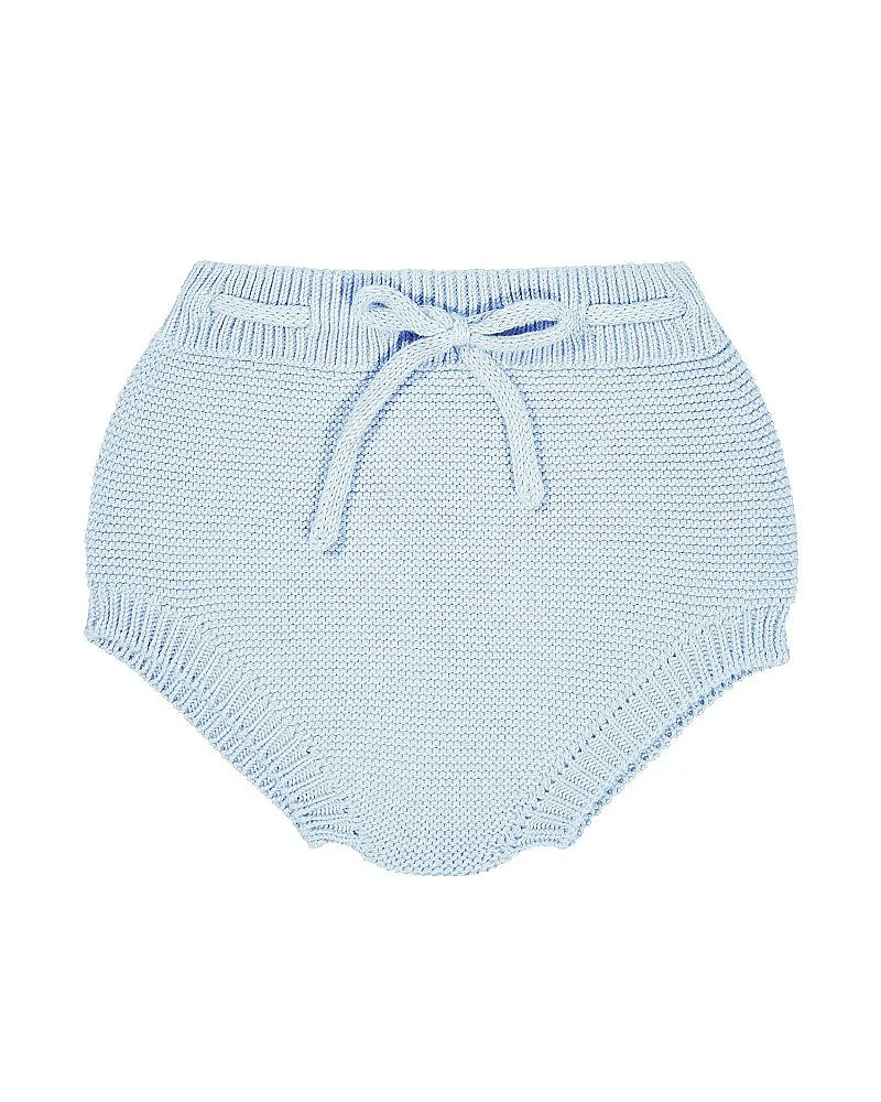 Culotte punto bobo con cordon AZUL BEBE
