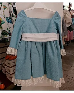 MARCOS BABY VESTIDO PLUMETI CON FAJIN