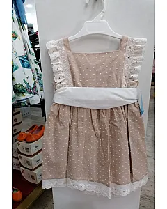 MARCOS BABY VESTIDO PLUMETI CON FAJIN