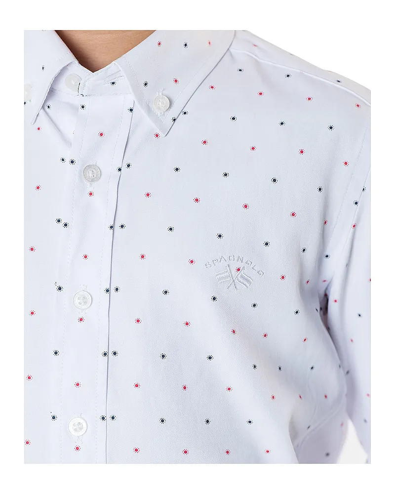 SPAGNOLO CAMISA CUELLO BOTON ESTAMPADO