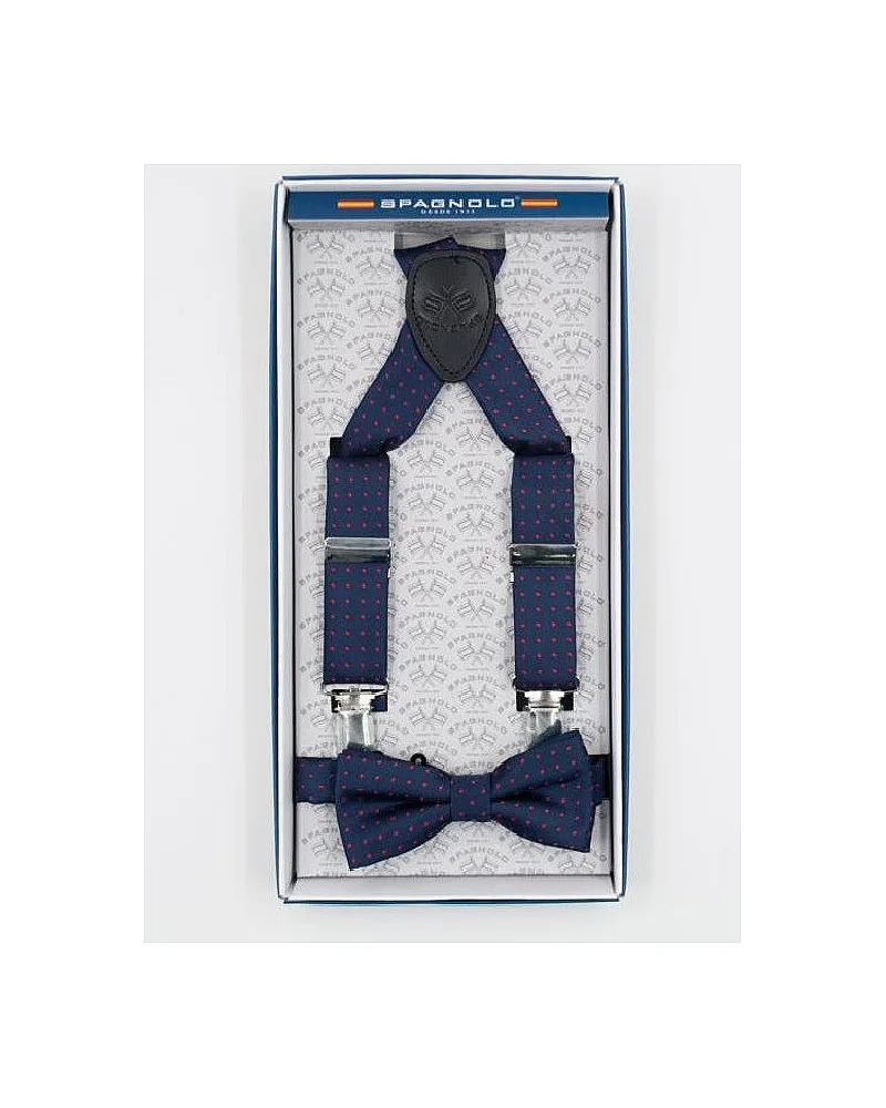 SPAGNOLO SET TIRANTE Y PAJARITA 4845 color 9003