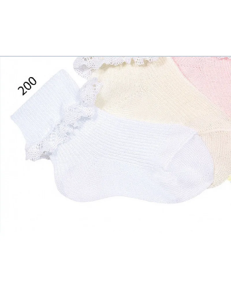 CALCETIN TOBILLERO PUÑO CANALE CON PUNTILLA