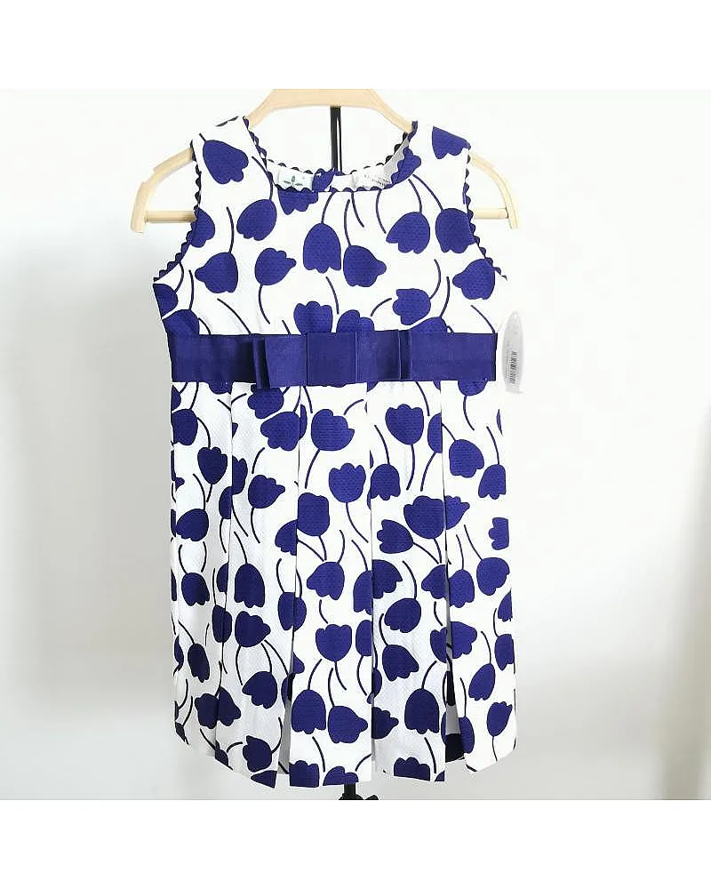 Vestido estampado de tulipanes