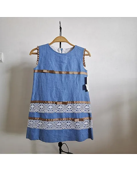 Vestido trapecio Pompon