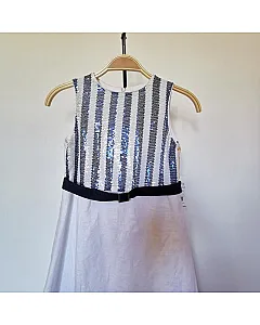 VESTIDO LINO NIÑA DE POMPON