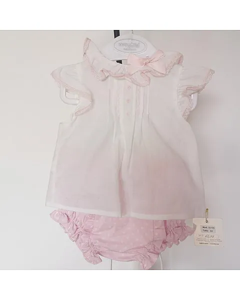 Conjunto blusa y cubre pañal