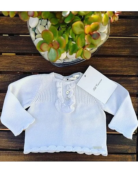 Pili carrera jubon blanco