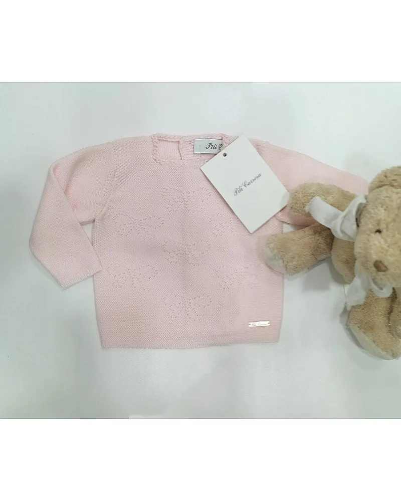 Pili carrera jubon rosa lacitos