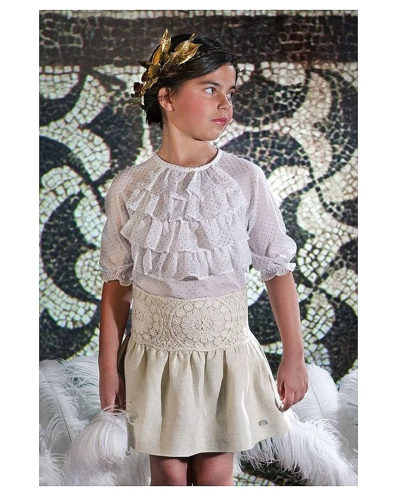 JOSE VARON CONJUNTO BLUSA Y FALDA