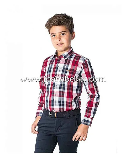 camisa de cuadros spagnolo para niño