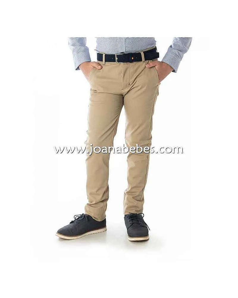 pantalon chino camel niño spagnolo