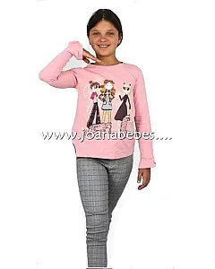 Pantalon cuadros gris monopatin