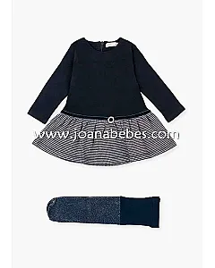 Losan conjunto vestido con falda y leotardo