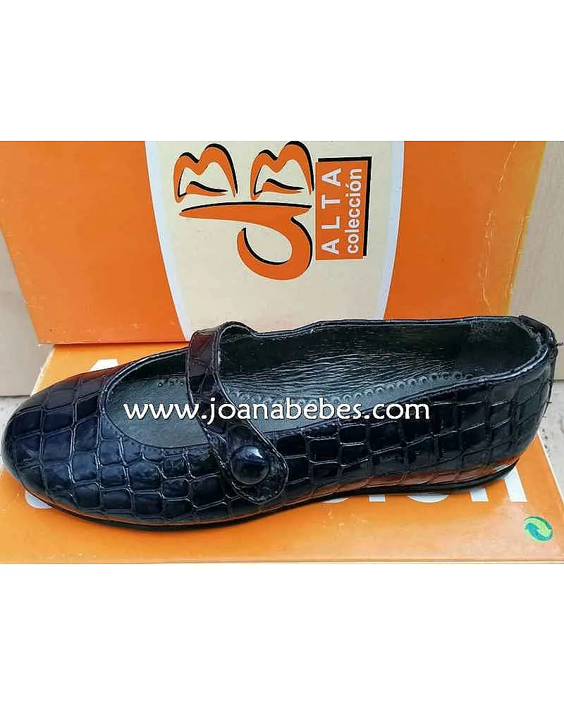 zapato niña piel Charol zafiro morado