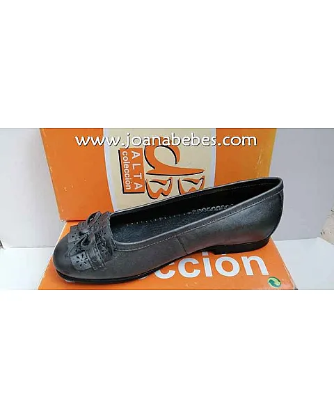 DBB Zapato metalizado plomo (piel)