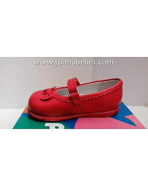 DBB Zapato bailarina con pulsera rojo (piel)