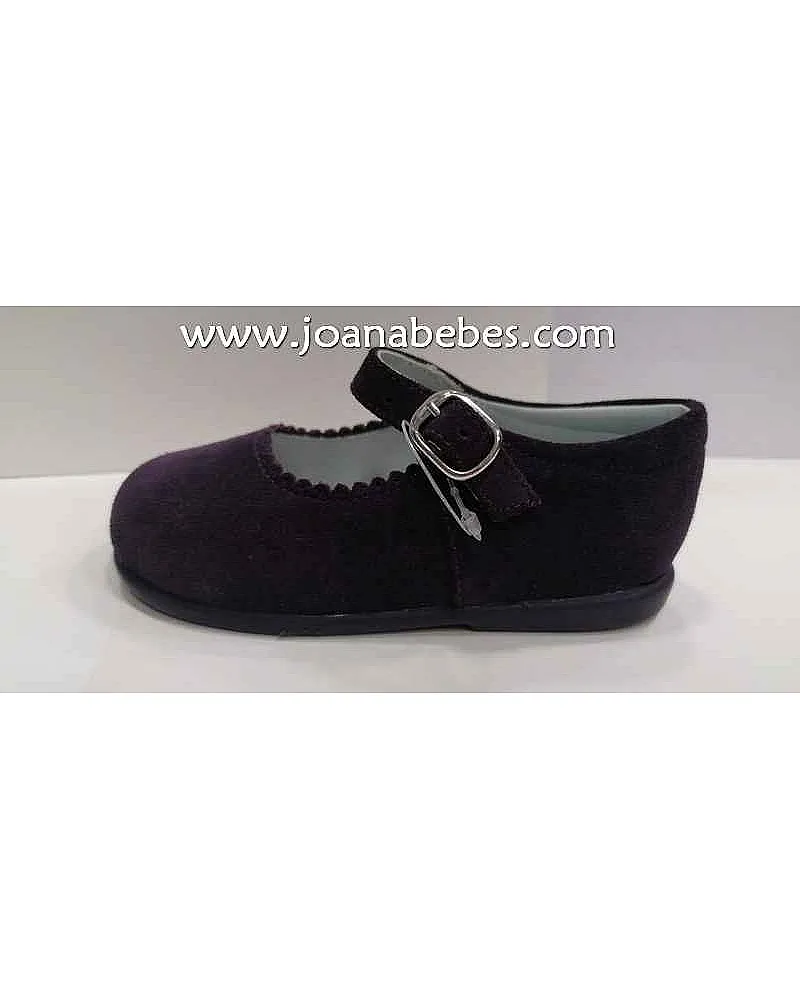 DBB Zapato serraje morado con pulsera (piel)