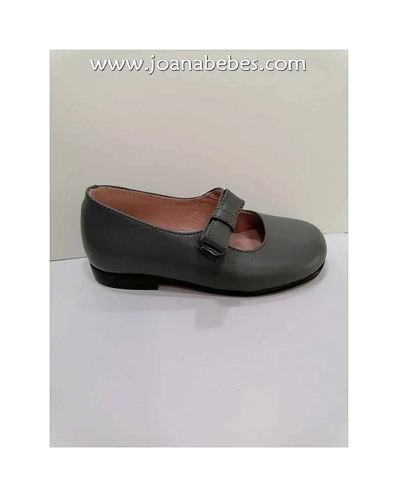 Caminito zapato con pulsera gris (piel)