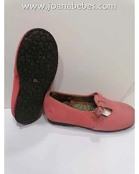 Caminito zapato color fresa (piel)