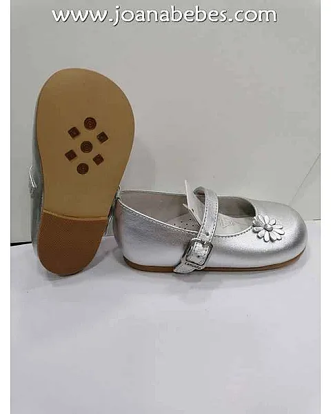 Caminito zapato con pulsera plata (piel)