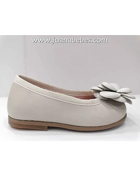 Tinny shoes bailarina piel beig