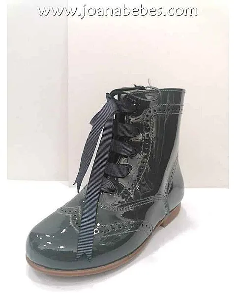 Pascualas piel charol gris