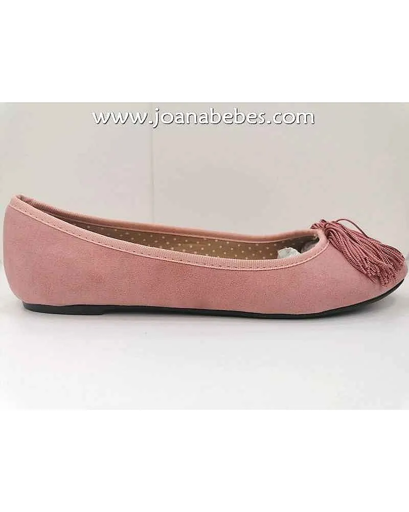 Paseillo bailarina flecos rosa