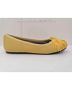 Paseillo bailarina flecos amarillo