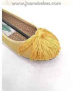 Paseillo bailarina flecos amarillo