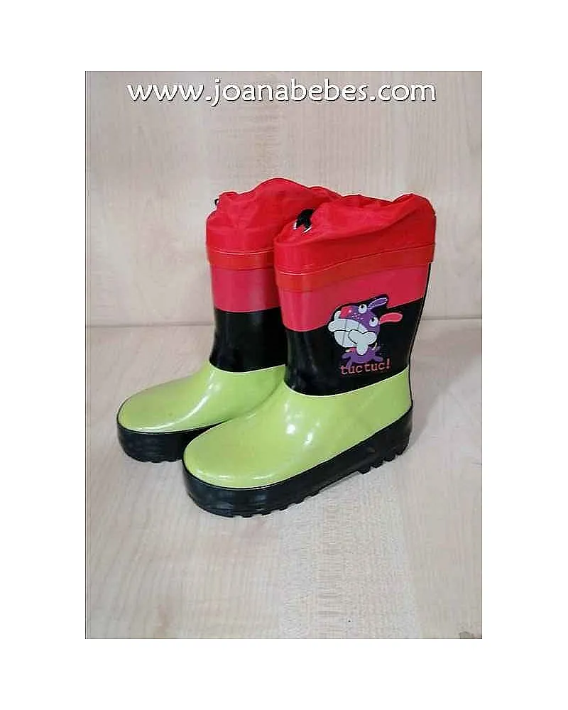 Tuc tuc botas de agua