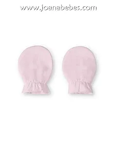 Set gorrito y manoplas primera puesta, marca Bimbi Dreams en rosa suave.Algodón 100% orgánico.Talla única.
