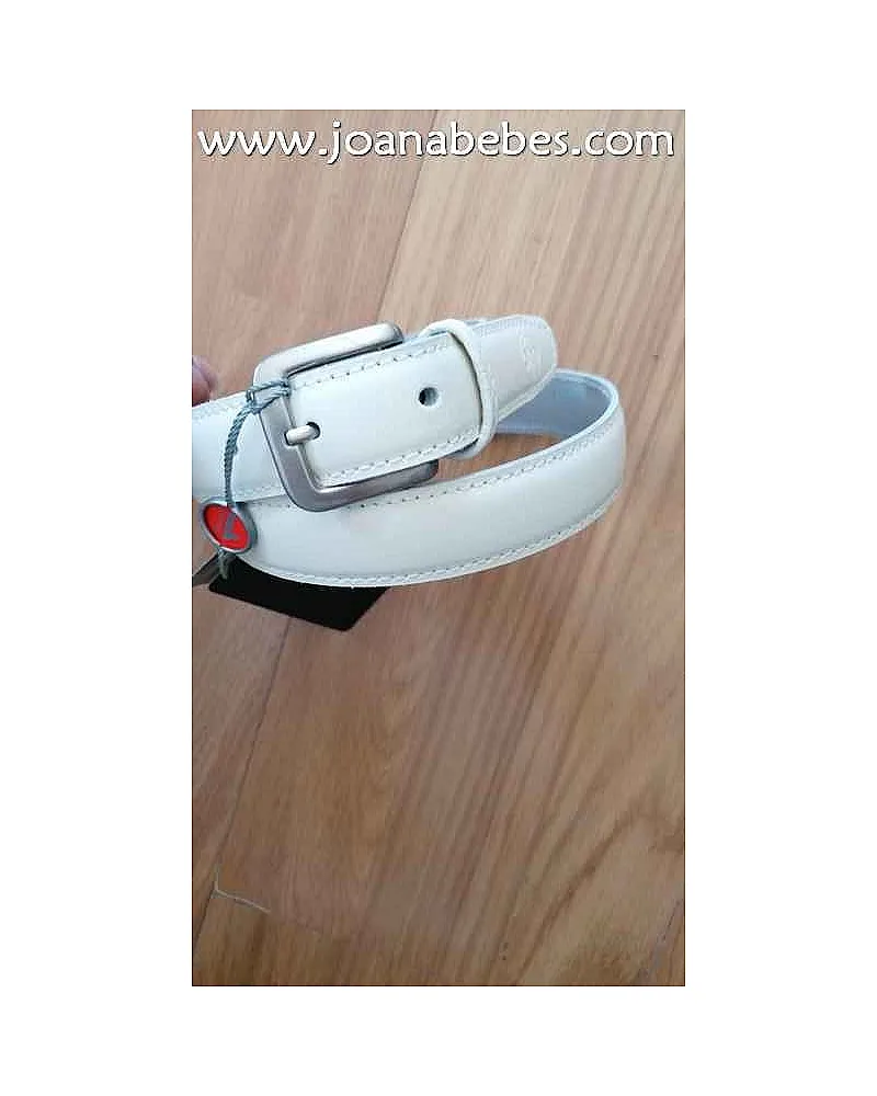 CINTURON PINZA MARFIL