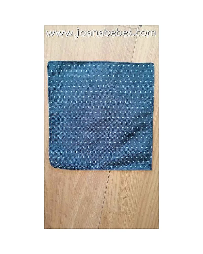PAÑUELO AZUL TOPO