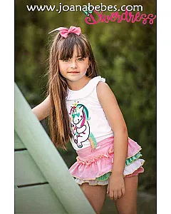 DIVERDRESS BOMBACHO Y CAMISETA UNICORNS