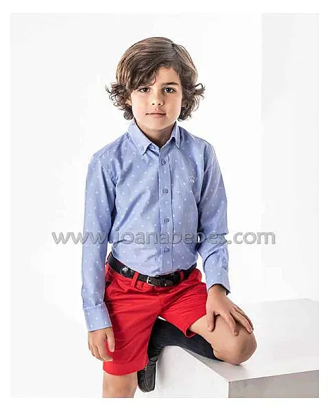 SPAGNOLO CAMISA CUELLO BOTON OXFORD ESTAMPADO 1302