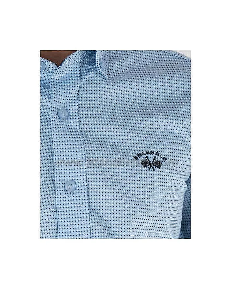 SPAGNOLO CAMISA CUELLO BOTON POPELIN ESTAMPADO