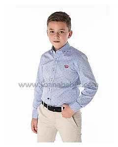 SPAGNOLO CAMISA CUELLO BOTON OXFORD ESTAMPADO