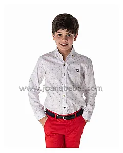 SPAGNOLO CAMISA CUELLO BOTON OXFORD ESTAMPADO