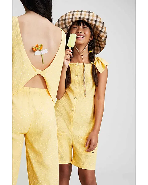 Losan Mono corto con volante en las mangas.