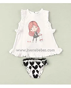 JOSE VARON CONJUNTO CULETIN CORAZONES 2P