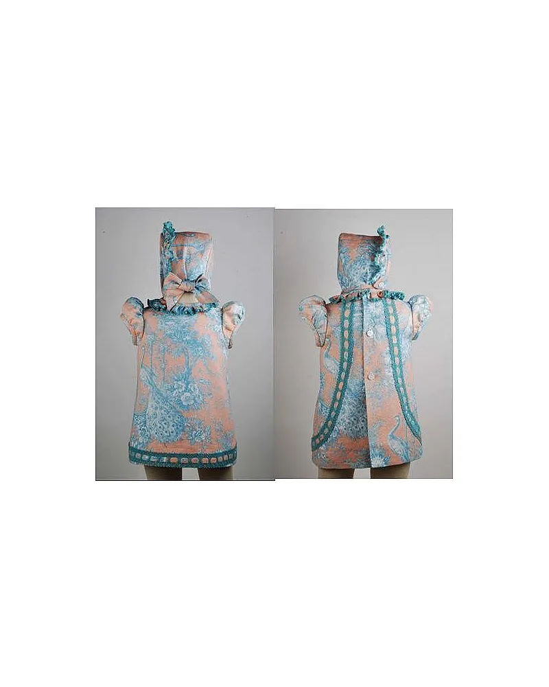 JOSE VARON VESTIDO PAVO REAL CAPOTA